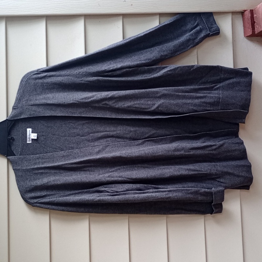 Croft & Barrow Gray Open-Front‎ Blazer
